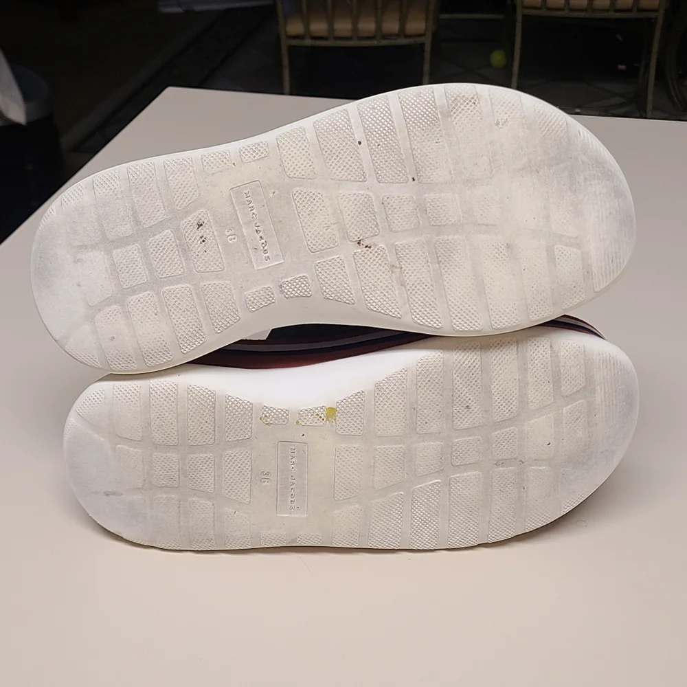 Marc Jacob's Lex Suede chunky platform sport slide size 38 - Picture 9 of 10